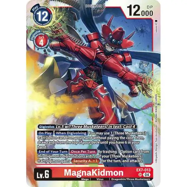 Digimon Trading Card Game Liberator Super Rare MagnaKidmon EX7-013