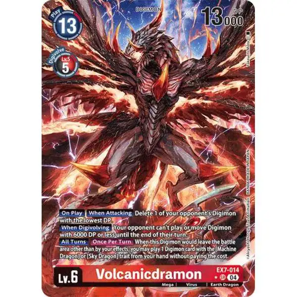 Digimon Trading Card Game Liberator Super Rare Volcanicdramon EX7-014 [Alternate Art]