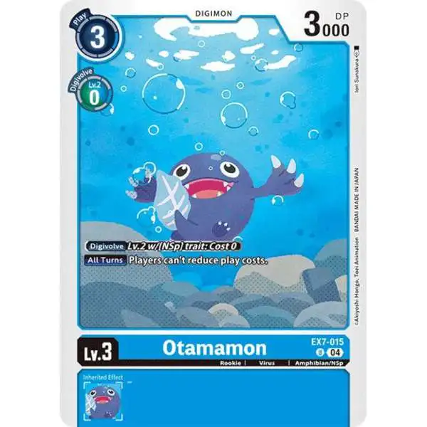 Digimon Trading Card Game Liberator Uncommon Otamamon EX7-015