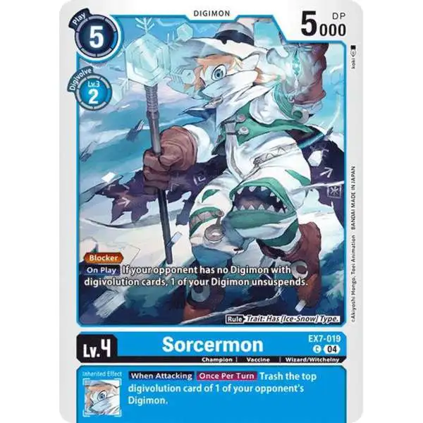 Digimon Trading Card Game Liberator Common Sorcermon EX7-019