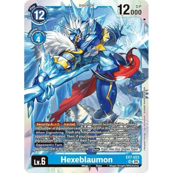 Digimon Trading Card Game Liberator Super Rare Hexeblaumon EX7-023