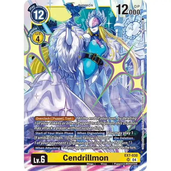 Digimon Trading Card Game Liberator Super Rare Cendrillmon EX7-030