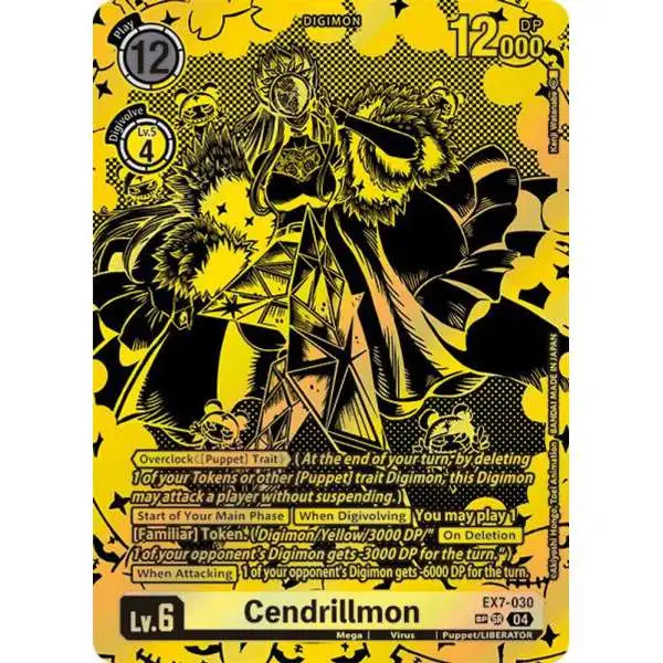 Digimon Trading Card Game Liberator Super Rare Cendrillmon EX7-030 [Textured]