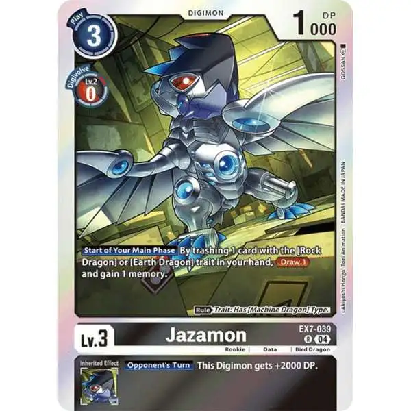Digimon Trading Card Game Liberator Rare Jazamon EX7-039