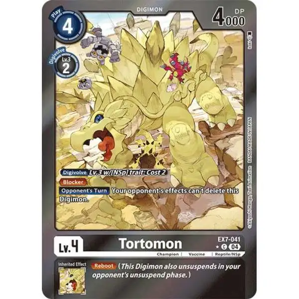Digimon Trading Card Game Liberator Common FOIL Tortomon EX7-041