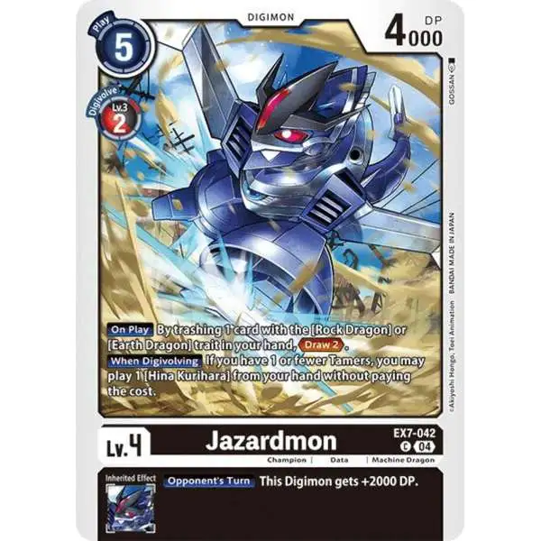 Digimon Trading Card Game Liberator Common Jazardmon EX7-042