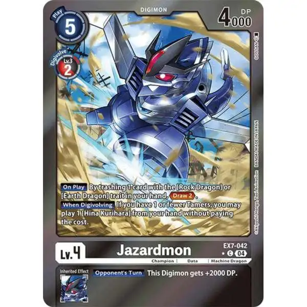 Digimon Trading Card Game Liberator Common FOIL Jazardmon EX7-042