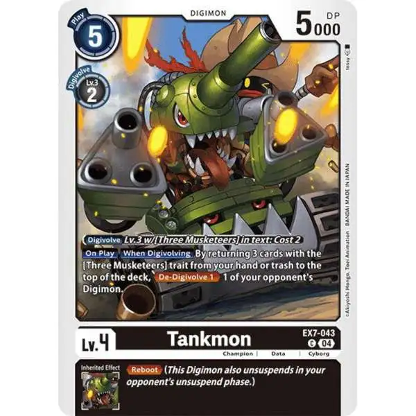 Digimon Trading Card Game Liberator Common Tankmon EX7-043