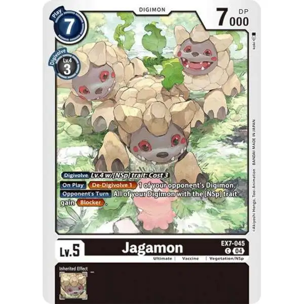 Digimon Trading Card Game Liberator Common Jagamon EX7-045