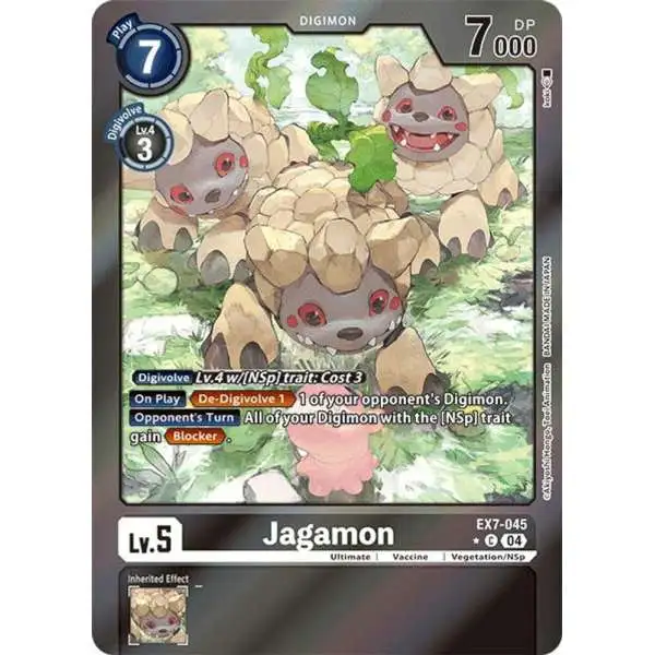Digimon Trading Card Game Liberator Common FOIL Jagamon EX7-045