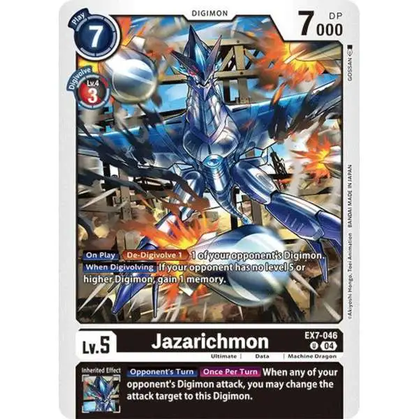 Digimon Trading Card Game Liberator Uncommon Jazarichmon EX7-046