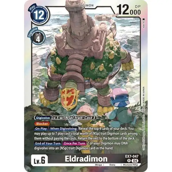 Digimon Trading Card Game Liberator Rare Eldradimon EX7-047