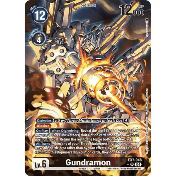 Digimon Trading Card Game Liberator Super Rare Gundramon EX7-048 [Alternate Art]