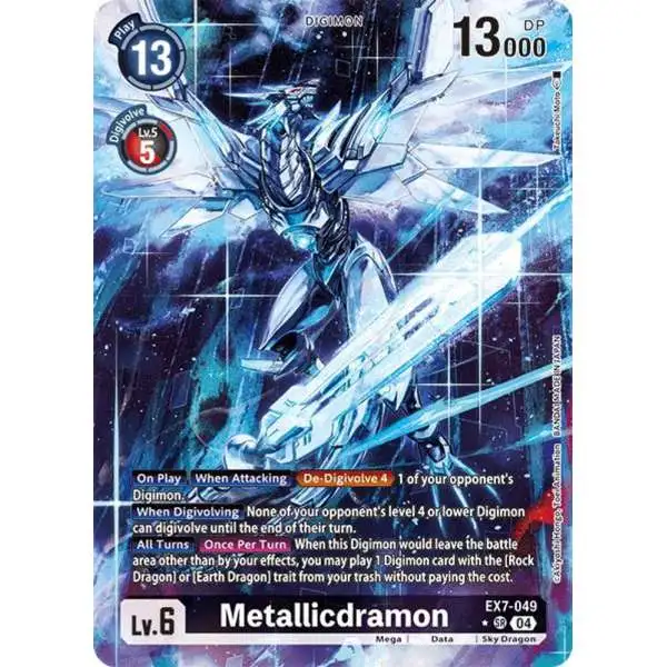 Digimon Trading Card Game Liberator Super Rare Metallicdramon EX7-049 [Alternate Art]