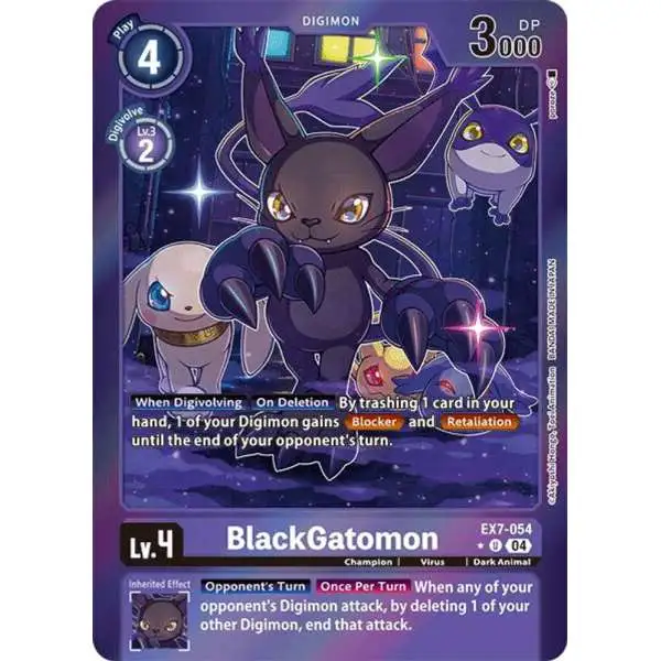 Digimon Trading Card Game Liberator Uncommon Foil BlackGatomon EX7-054