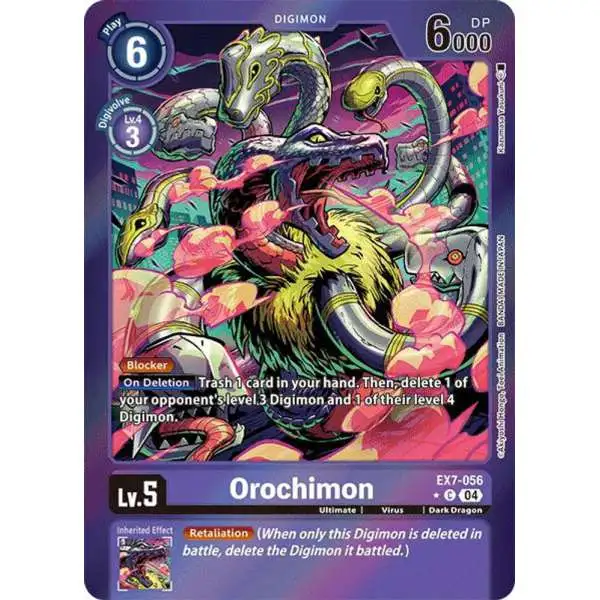 Digimon Trading Card Game Liberator Common FOIL Orochimon EX7-056