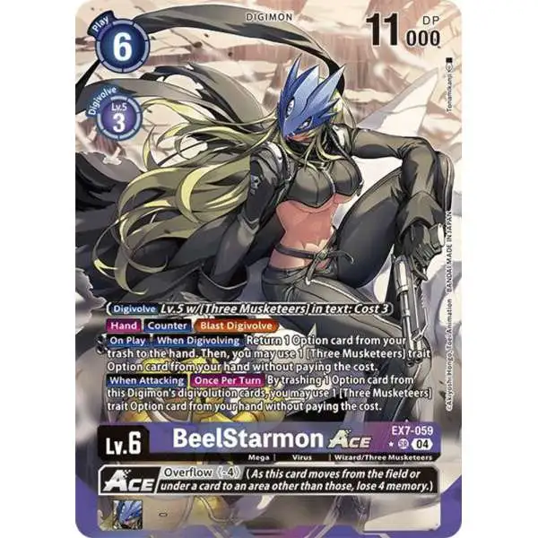 Digimon Trading Card Game Liberator Super Rare BeelStarmon ACE EX7-059 [Alternate Art]