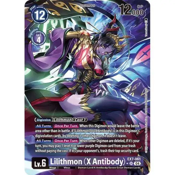 Digimon Trading Card Game Liberator Super Rare Lilithmon (X Antibody) EX7-061 [Alternate Art]