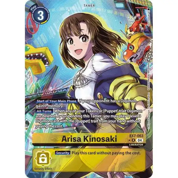 Digimon Trading Card Game Liberator Rare Arisa Kinosaki EX7-063 [Alternate Art]