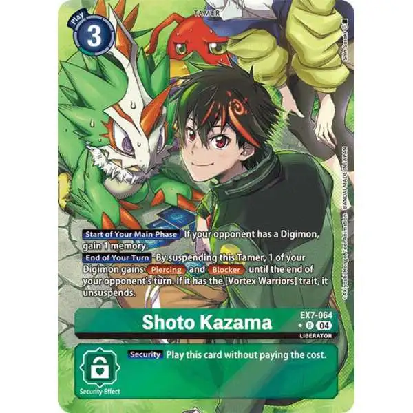 Digimon Trading Card Game Liberator Rare Shoto Kazama EX7-064 [Alternate Art]