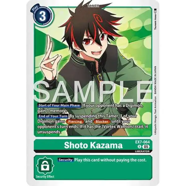 Trading Card Game Advanced Booster Digimon Generation Rare Shoto Kazama EX7-064 [Reprint]