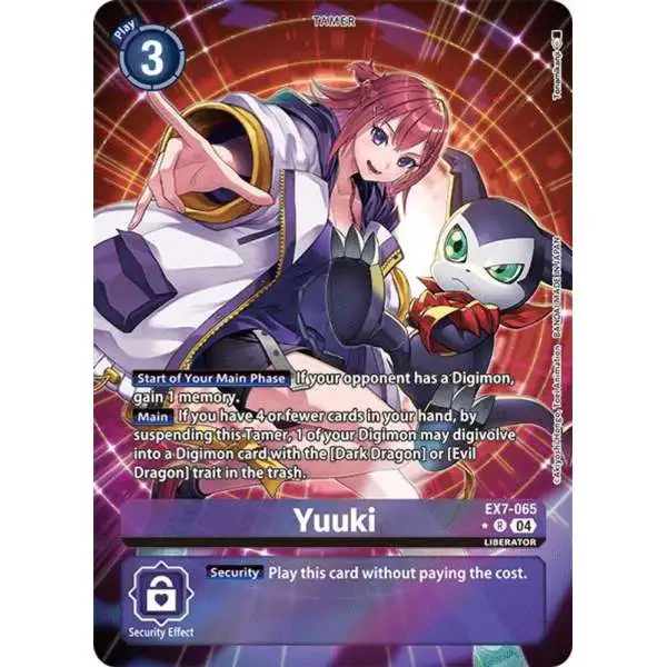 Digimon Trading Card Game Liberator Rare Yuuki EX7-065 [Alternate Art]