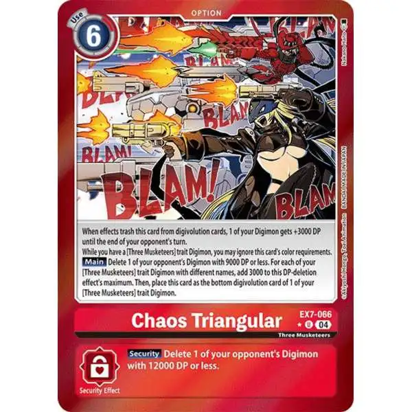 Digimon Trading Card Game Liberator Uncommon FOIL Chaos Triangular EX7-066
