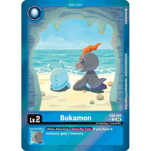 Digimon Trading Card Game Chain of Liberation Uncommon Bukamon EX8-002 [Limited Foil]