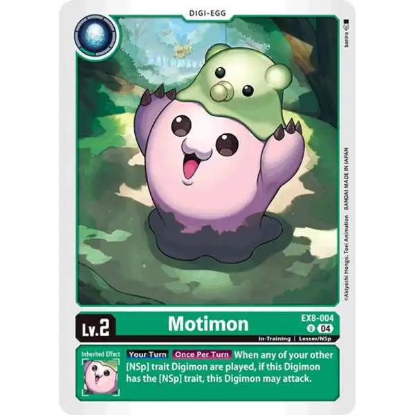 Digimon Trading Card Game Chain of Liberation Uncommon Motimon EX8-004