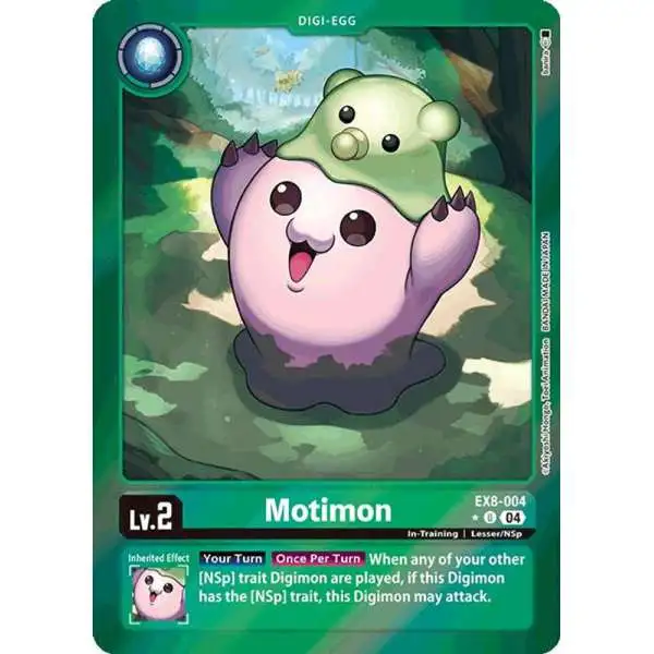 Digimon Trading Card Game Chain of Liberation Uncommon Motimon EX8-004 [Limited Foil]