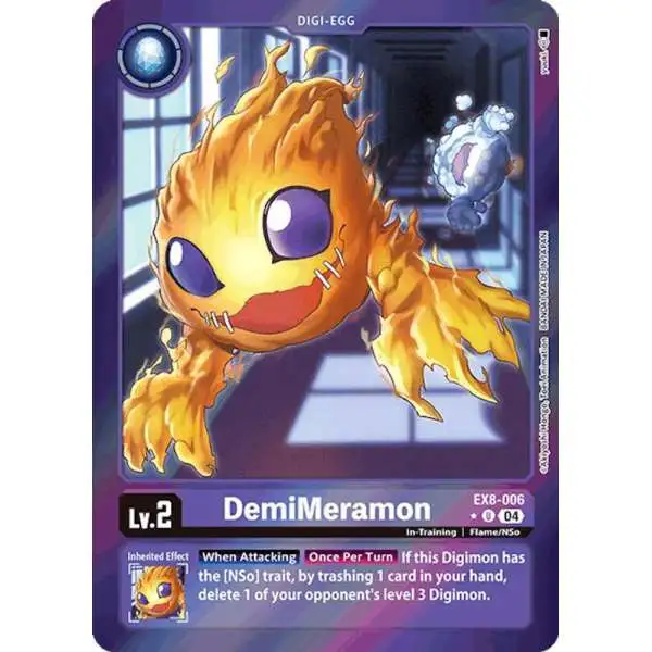 Digimon Trading Card Game Chain of Liberation Uncommon DemiMeramon EX8-006 [Limited Foil]
