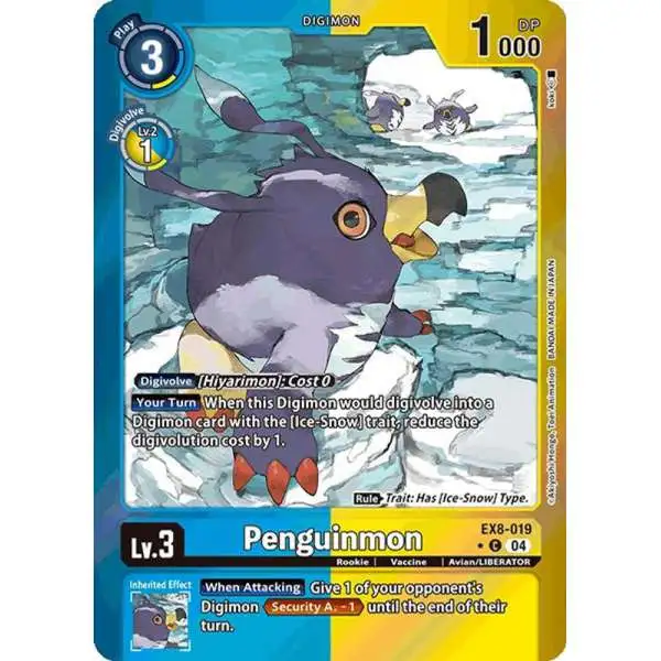 Digimon Trading Card Game Chain of Liberation Common Penguinmon EX8-019 [Limited Foil]