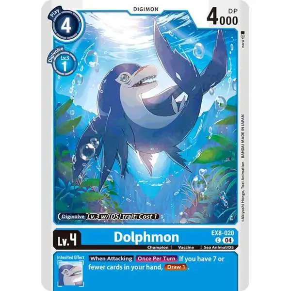 Digimon Trading Card Game Chain of Liberation Common Dolphmon EX8-020