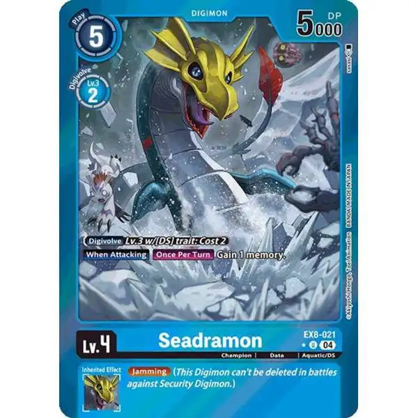 Digimon Trading Card Game Chain of Liberation Uncommon Seadramon EX8-021 [Limited Foil]