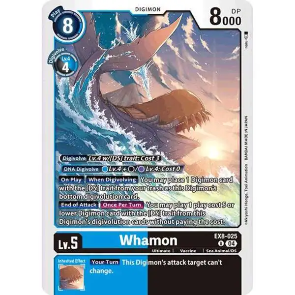 Digimon Trading Card Game Chain of Liberation Uncommon Whamon EX8-025