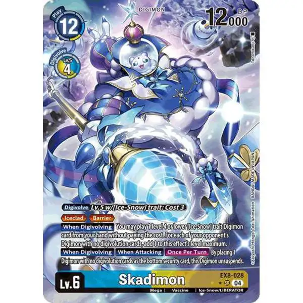 Digimon Trading Card Game Chain of Liberation Super Rare Skadimon EX8-028 [Alternate Art]
