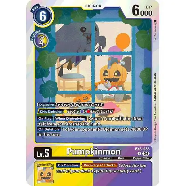 Digimon Trading Card Game Chain of Liberation Rare Pumpkinmon EX8-033