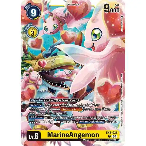 Digimon Trading Card Game Chain of Liberation Common MarineAngemon EX8-035