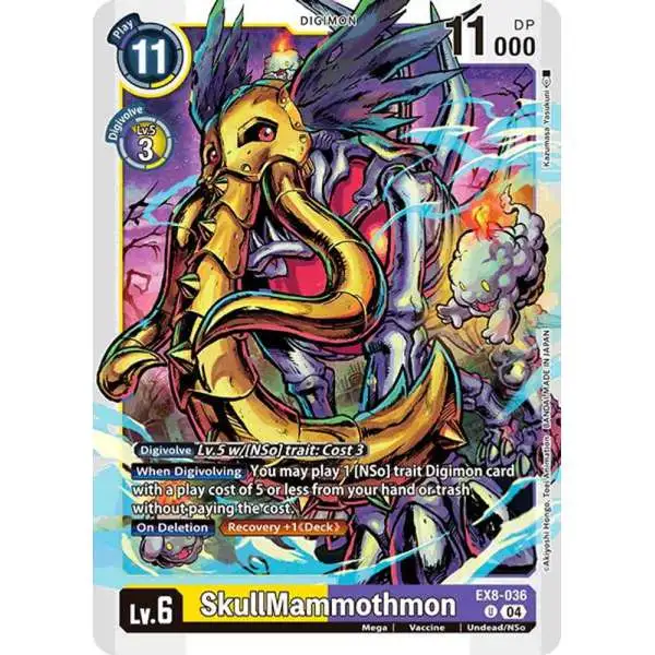 Digimon Trading Card Game Chain of Liberation Uncommon SkullMammothmon EX8-036
