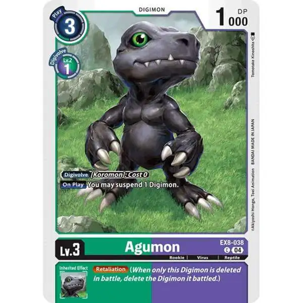 Digimon Trading Card Game Chain of Liberation Common Agumon - EX8-038 EX8-038