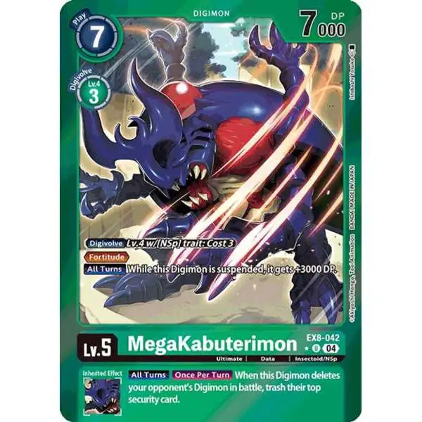 Digimon Trading Card Game Chain of Liberation Uncommon MegaKabuterimon EX8-042 [Limited Foil]