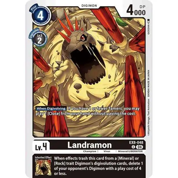Digimon Trading Card Game Chain of Liberation Common Landramon EX8-048