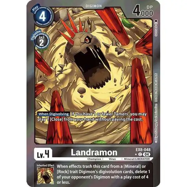 Digimon Trading Card Game Chain of Liberation Common Landramon EX8-048 [Limited Foil]
