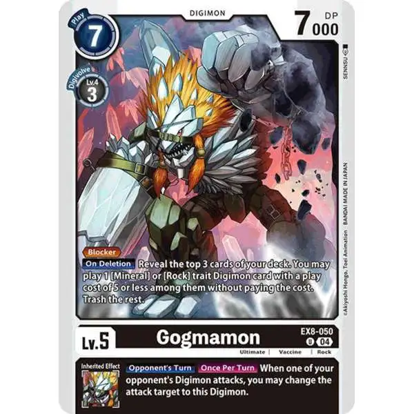 Digimon Trading Card Game Chain of Liberation Uncommon Gogmamon EX8-050