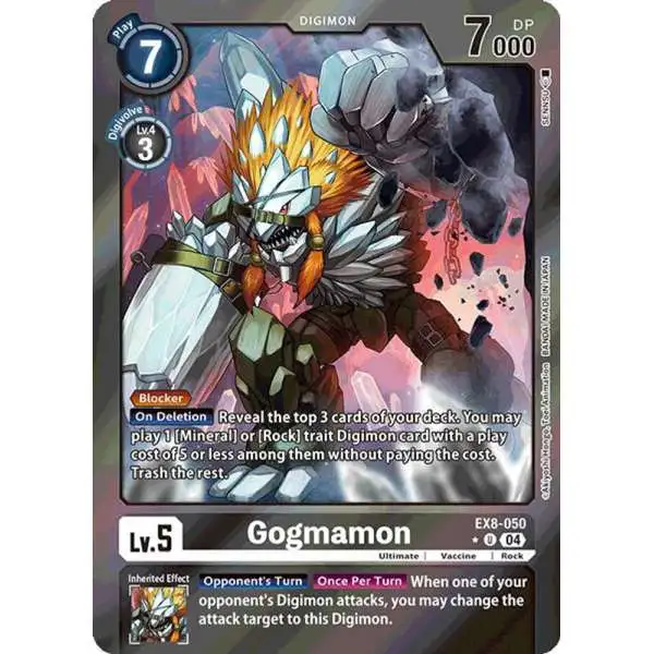 Digimon Trading Card Game Chain of Liberation Uncommon Gogmamon EX8-050 [Limited Foil]