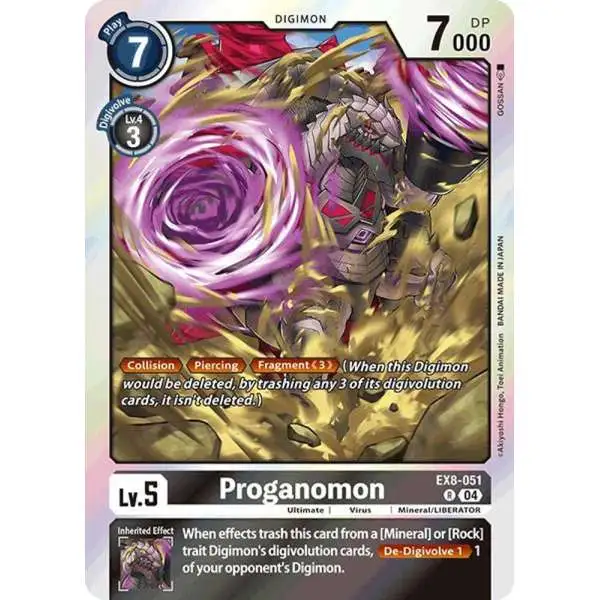 digimon chain of liberation card list Trading Game Single Card Rare Proganomon EX8-051 Will you digivolve these new Digimon from Digimon Liberator digimon ex08 card list Extra
