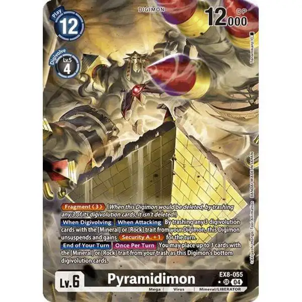 Digimon Trading Card Game Chain of Liberation Super Rare Pyramidimon EX8-055 [Alternate Art]