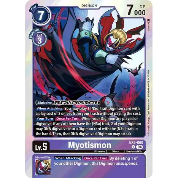 Digimon Trading Card Game Chain of Liberation Rare Myotismon EX8-060