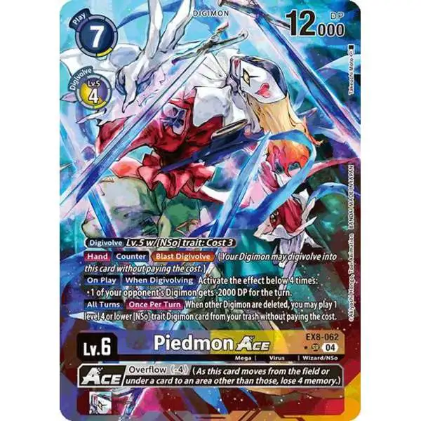 Digimon Trading Card Game Chain of Liberation Super Rare Piedmon ACE EX8-062 [Alternate Art]