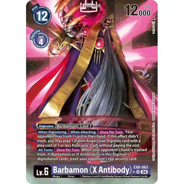 Digimon Trading Card Game Chain of Liberation Super Rare Barbamon (X Antibody) EX8-063 [Alternate Art]